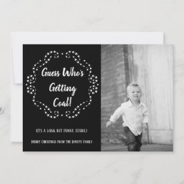 Alguém está recebendo carvão | Cartão plano de Nat