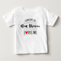 Alguém No Novo México Me Ama Map Bebê Camisa