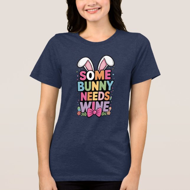 Algum coelhinho precisa de uma camiseta de Páscoa  (Frente)