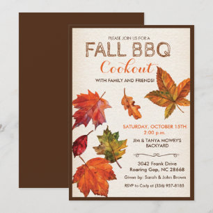 ALGUM EVENTO - convite das folhas de outono da