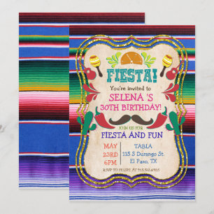 ALGUM EVENTO - convite de festas mexicano da festa