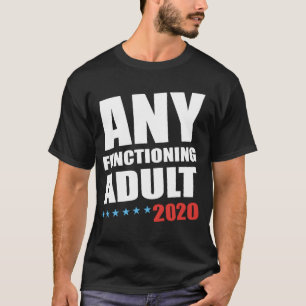 Algum t-shirt 2020 de funcionamento do adulto