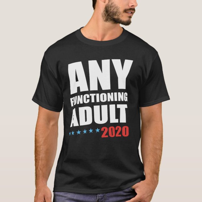 Algum t-shirt 2020 de funcionamento do adulto (Frente)