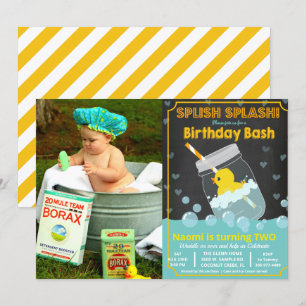 ALGUMA IDADE - convite de borracha do aniversário