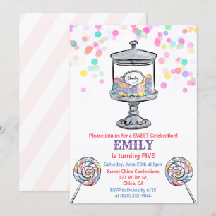 ALGUMA IDADE - convite doce do aniversário do pot