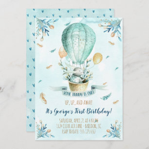 Alguns Bunny é um primeiro convite de aniversário