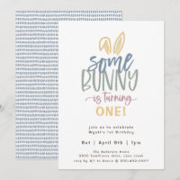 Alguns Convites de aniversário Bunny