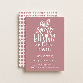 Alguns Convites de aniversário Bunny