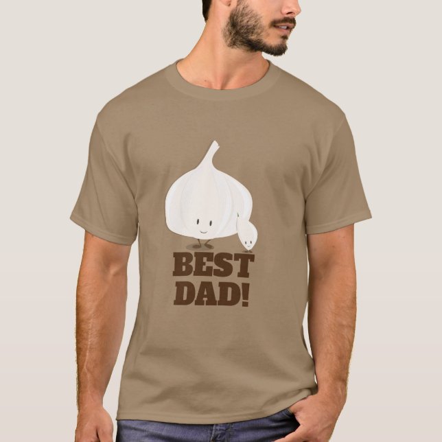Alho do melhor Pai| Camiseta masculina (Frente)