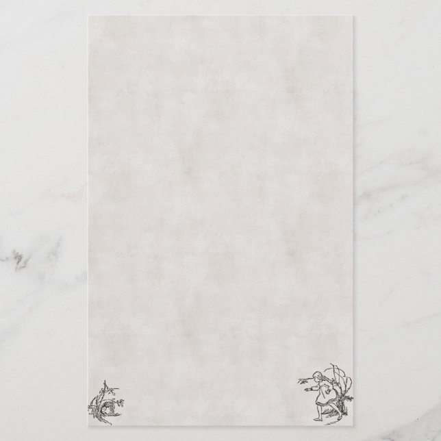 Alice abaixo dos artigos de papelaria do furo de (Frente)