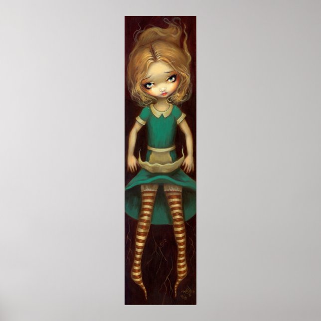 Alice Alice Decrescente na Impressão de Arte Marav (Frente)