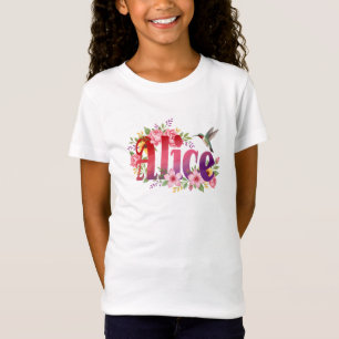 Alice - Camisa Personalizada - Para Crianças