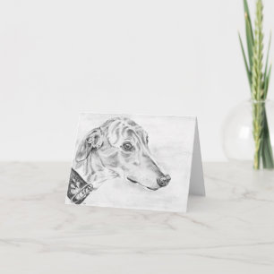 Alice - Cartão de arte Greyhound (a10)