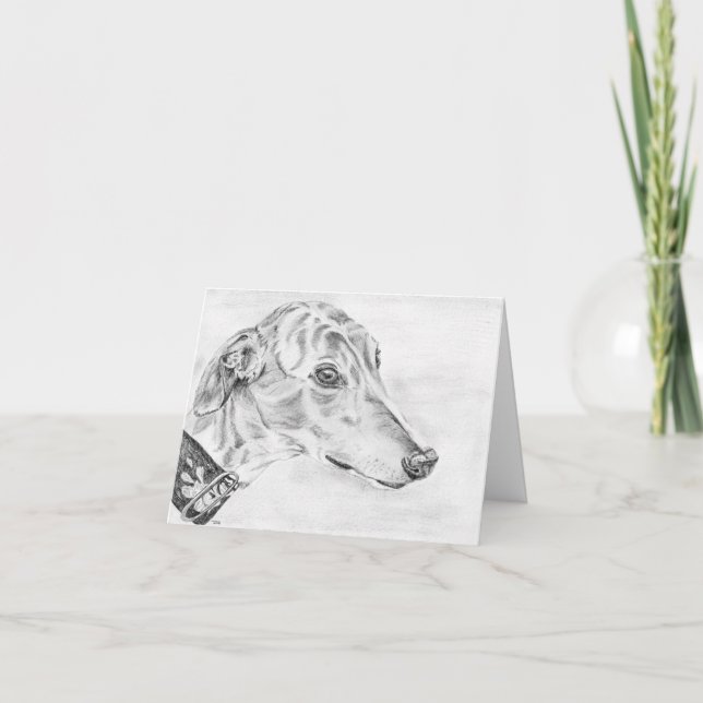Alice - Cartão de arte Greyhound (a10) (Frente)
