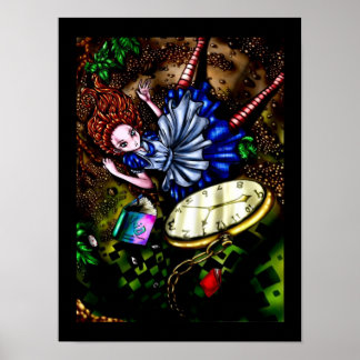 Alice Down Rabbit hole Poster