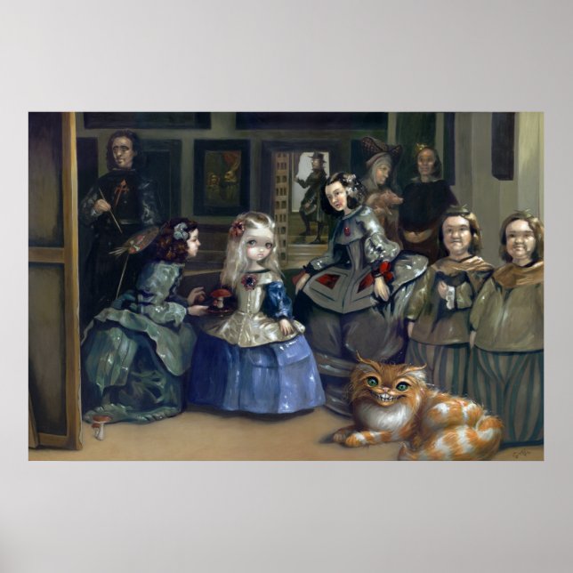Alice e Las Meninas Art Impressão gótica (Frente)