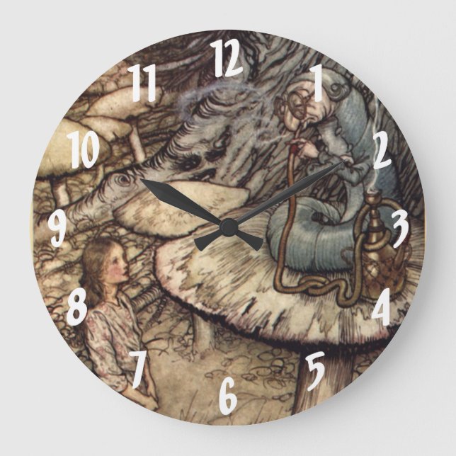 Alice e o Relógio de Parede Arthur Rackham da Laga (Frente)