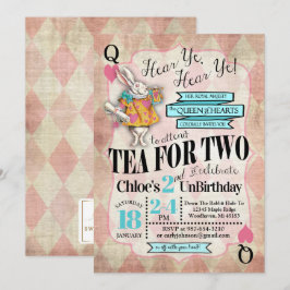 Alice em convites do segundo aniversário do país