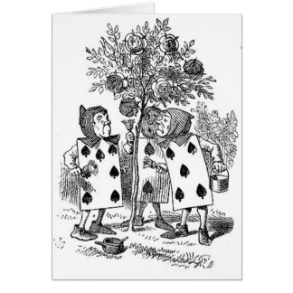 Alice em soldados do cartão do país das maravilhas