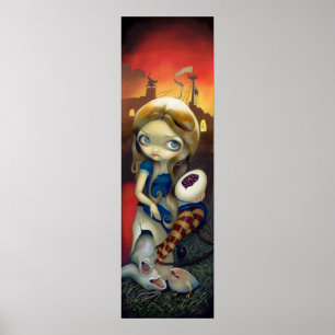 Alice em um país das maravilhas do IMPRESSÃO da