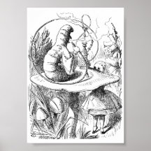 Alice encontra a Poster da lagarta