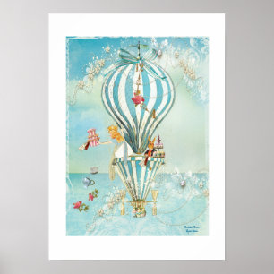 Alice In Wonderland Tea às Quatro O'Clock Poster