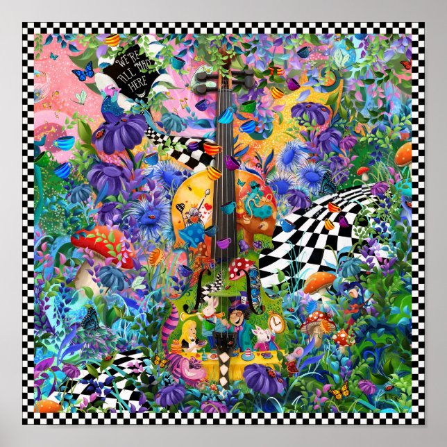 Alice In Wonderland Tea Party Poster Juleez (Frente)