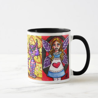 Alice na caneca do caráter da série 4 do país das