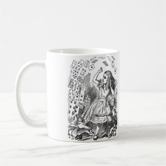 Alice na caneca do país das maravilhas