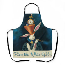 Alice no Apron do Coelho Branco da Maravilha