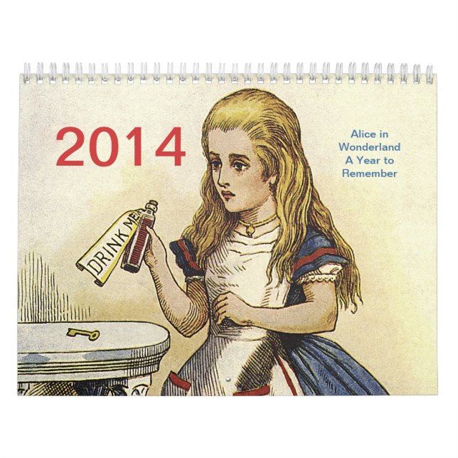 Alice no calendário do país das maravilhas 2014 (Capa)