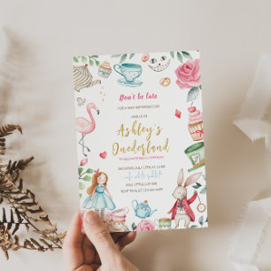 Alice no Convite ao primeiro aniversario na Terra 