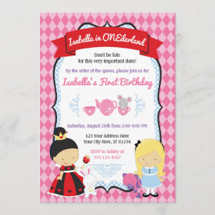 Alice no Convite de Aniversário do ONEderland