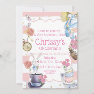 Alice no Convite de Aniversário do ONEderland