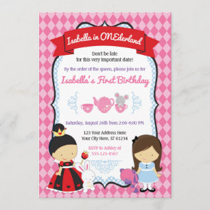 Alice no Convite de Aniversário do ONEderland