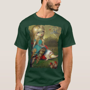 Alice no gótico do lowbrow da CAMISA dos pássaro