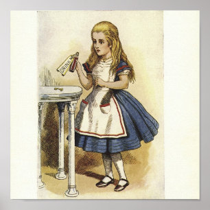 Alice no impressão do país das maravilhas BEBE-M