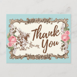 alice no maravilderland obrigado seu cartão postal