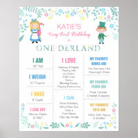 Alice no Onederland, poster de primeiro aniversári