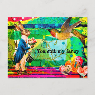 Alice no País das Maravilhas Cartão Postal Antigo