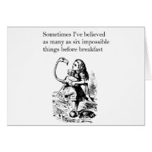 Alice no País das Maravilhas, Cartão "Seis Coisas