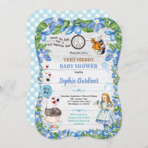 Alice no País das Maravilhas chá convite