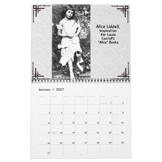 Alice no País das Maravilhas do Calendário de 2008 (Jan 2027)