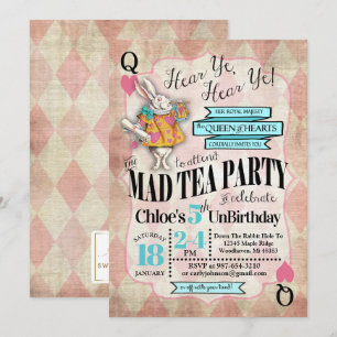 Alice no País das Maravilhas e Convites de Anivers