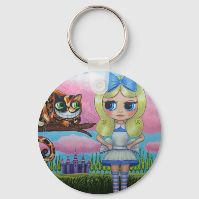 Alice no País das Maravilhas e o Chaveiro de Gato  (Frente)
