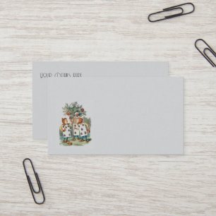 Alice no País das Maravilhas Jogando Cartões Jardi