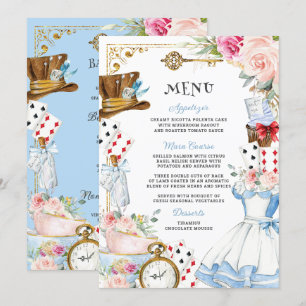 Alice no País das Maravilhas, Menu Chá de fraldas