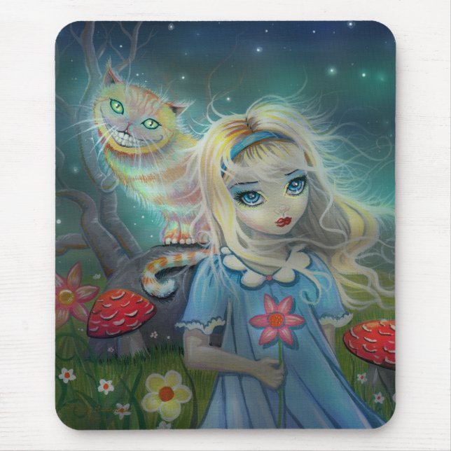Alice no País das Maravilhas Mousepad (Frente)