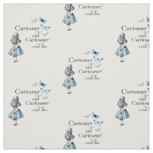 Alice no País das Maravilhas Tecido das Borboleta