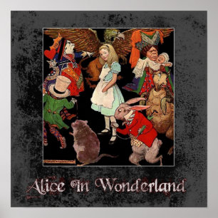 Alice no poster do país das maravilhas 1